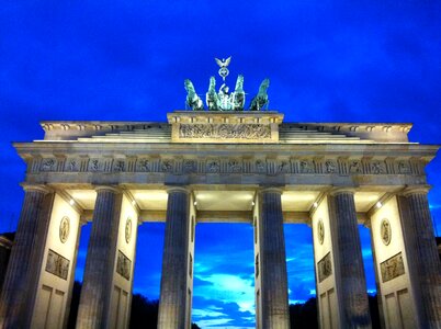 Berlin brandenburg gate dusk