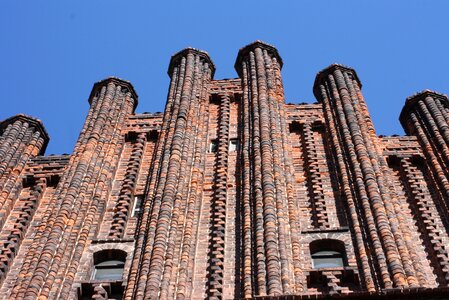 Facade brick wall