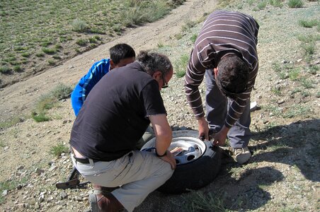 Mutual aid tire mongolia photo