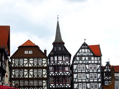 Fachwerkhäuser historic old town stadtmitte photo