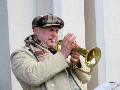 Street musicians trumpet musical instrument photo