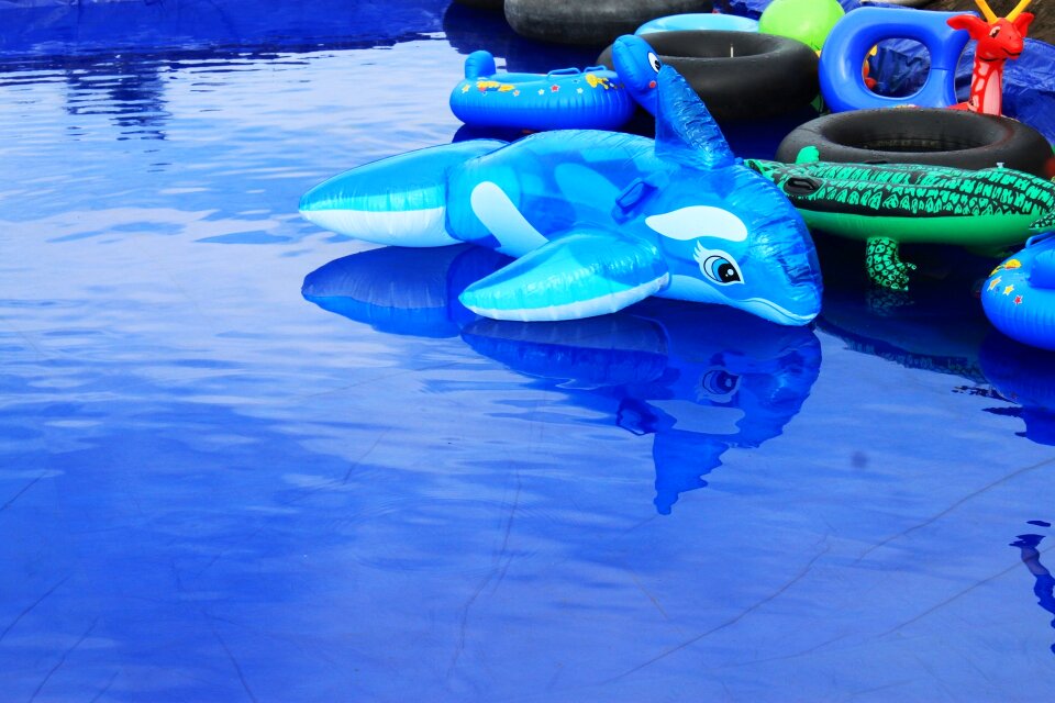 Blue water fish children's games