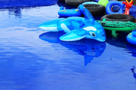 Blue water fish children's games photo