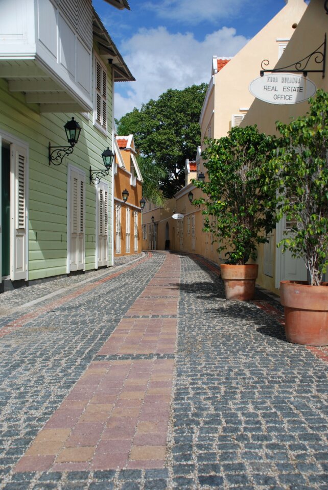 Curacao authentic street colorful