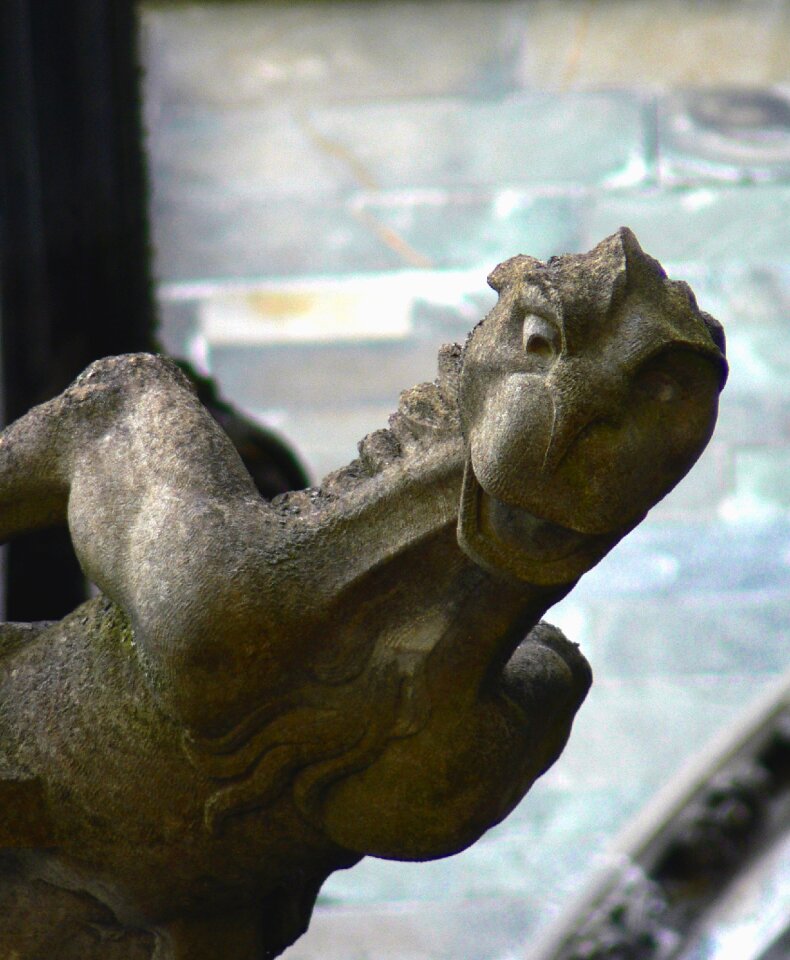 The nidaros cathedral gargoyle detail