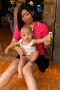 Thailand woman child photo