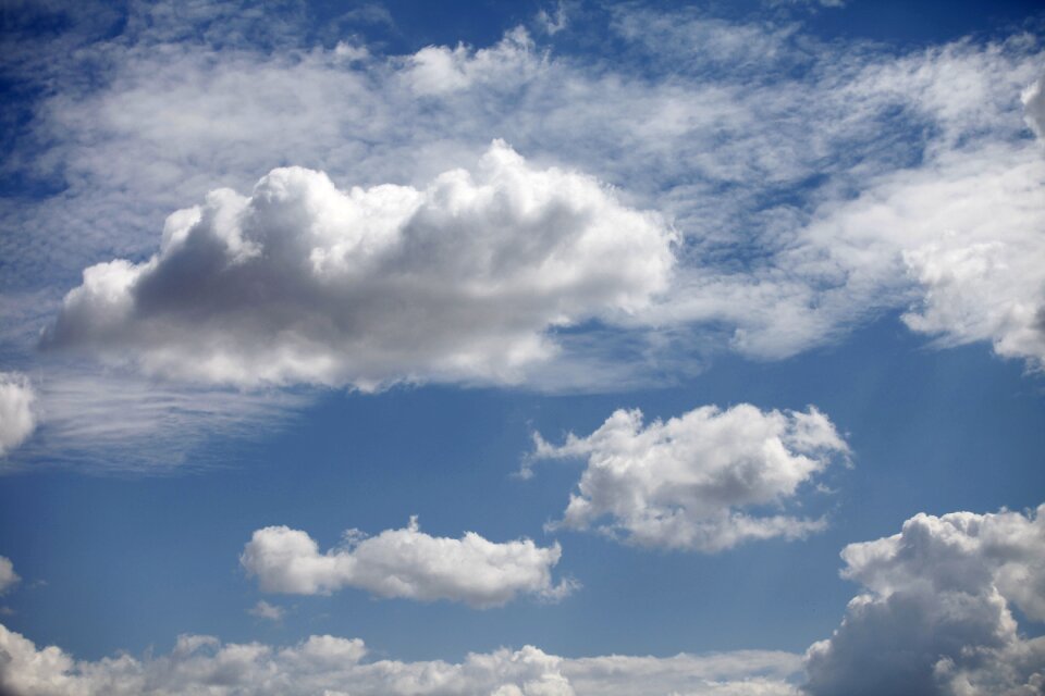 Blue clouds white