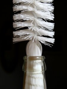 Bottle brush brush clean