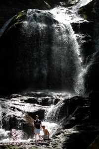 Vermont cascade cliff photo