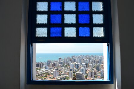 Colonial window stained glass