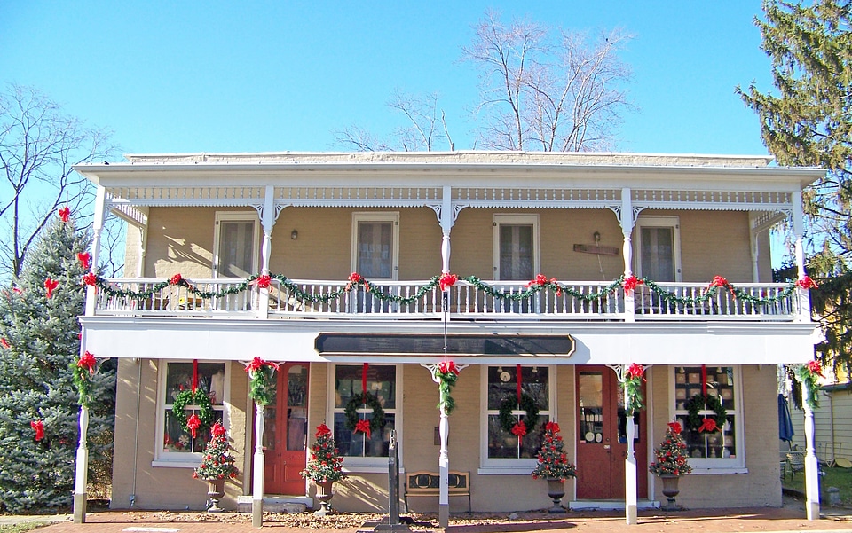 Xmas decorations town