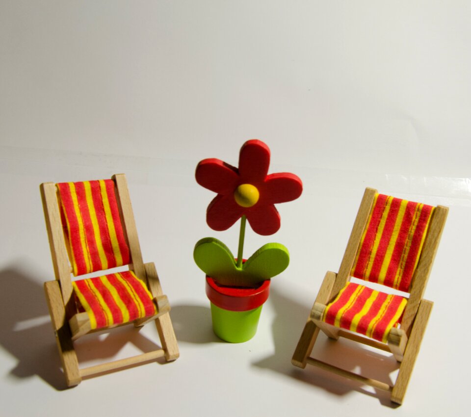 Holidays beach sun loungers