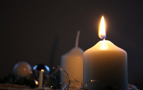 Christmas advent candlelight photo