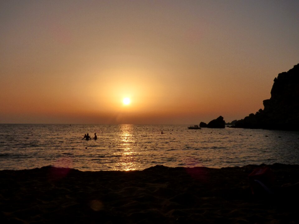 Dusk peaceful island