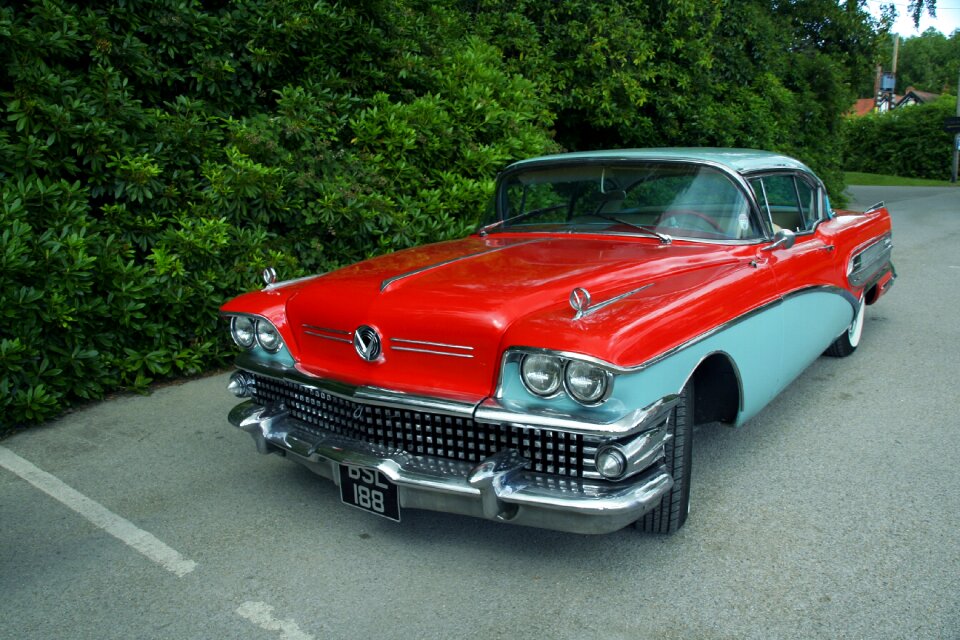 The vehicle old car retro car