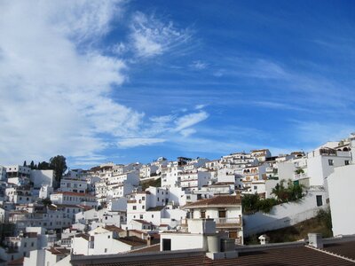 Air blue houses photo