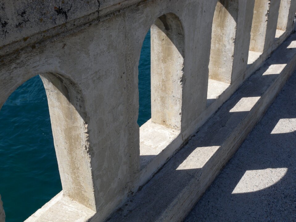 Blue water arches