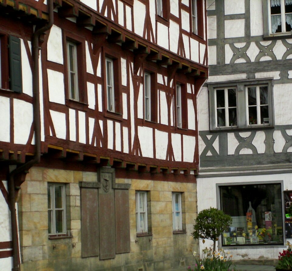 Architecture facade franconian timber-frame
