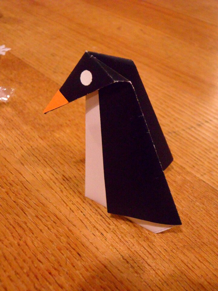 Folding penguin animal fold