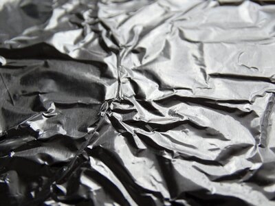 Aluminum foil structure shiny photo