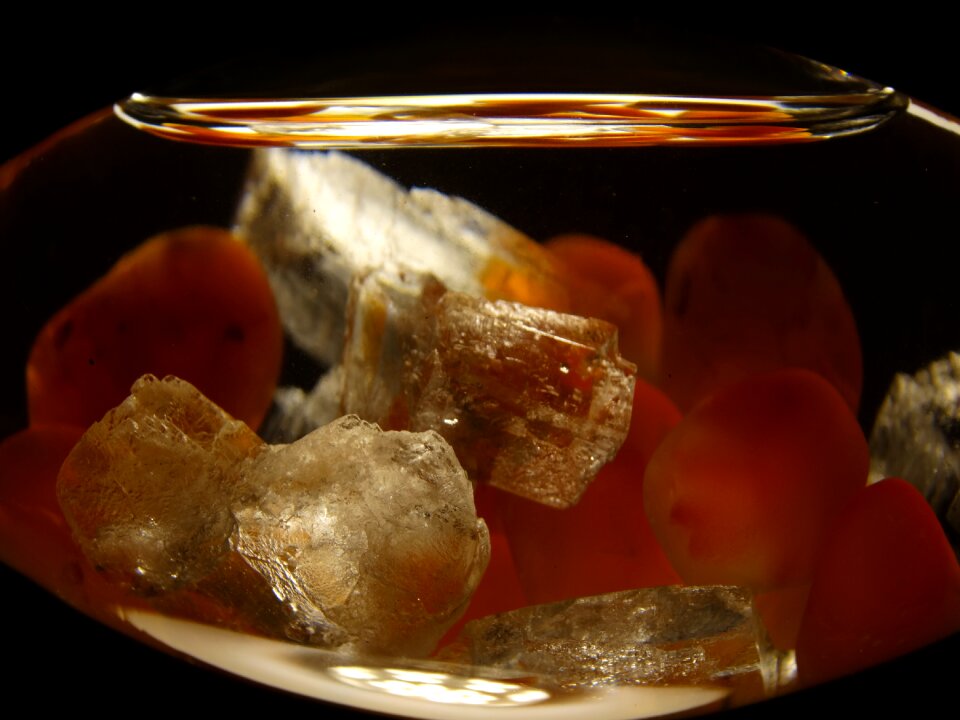 Gems orange crystal