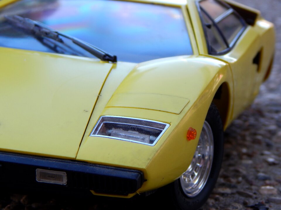 Luxury yellow vehicle