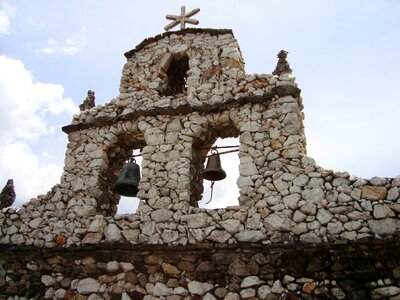 Stone facade old photo