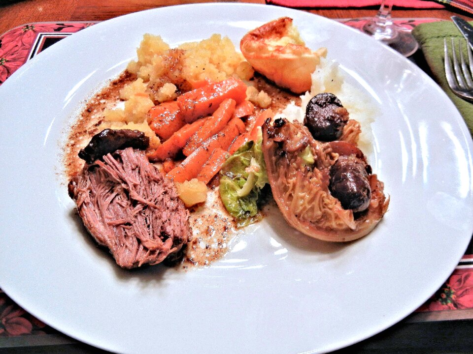 Rutabaga carrots yorkshire pudding