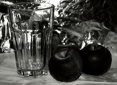 Reflection black and white emotion