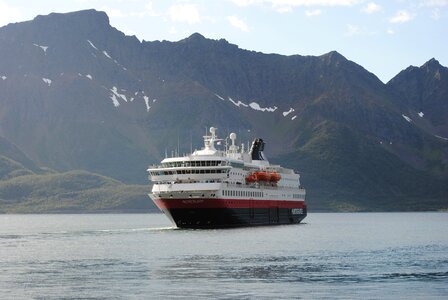 Ship norway fjord photo