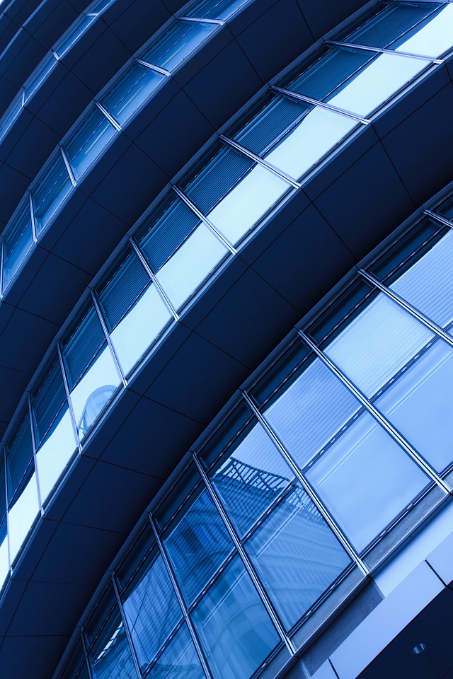 Blue building business photo