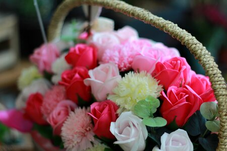 Basket flower basket congratulations photo