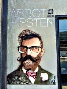 Person hipster graffiti