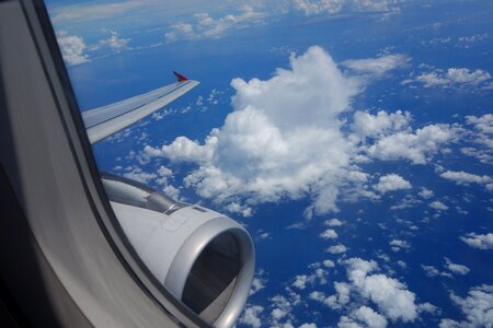 Plane cloud travel