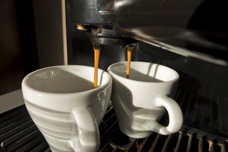 Coffee maker teacup fresh photo