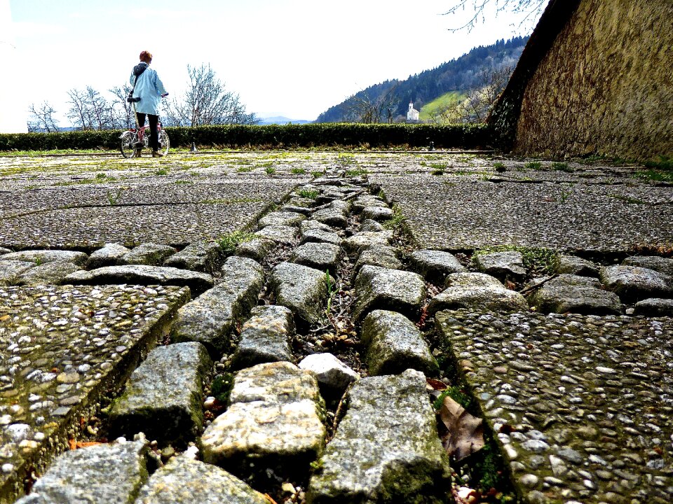Direction view pavement