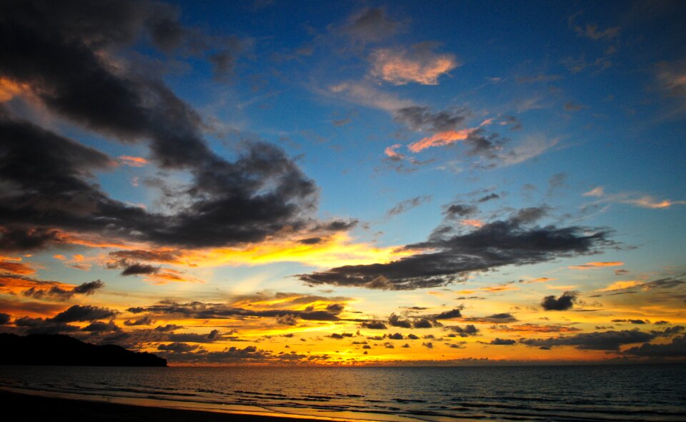 Ocean sky colorful