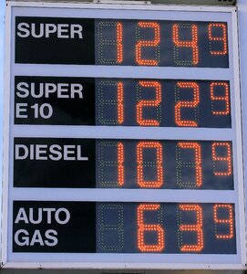 Modern pay gasoline grades