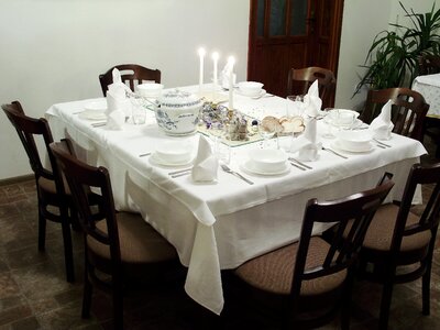 Christmas table banquet photo