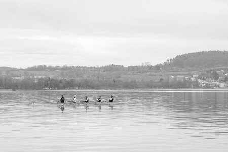 Canoeing nature lake