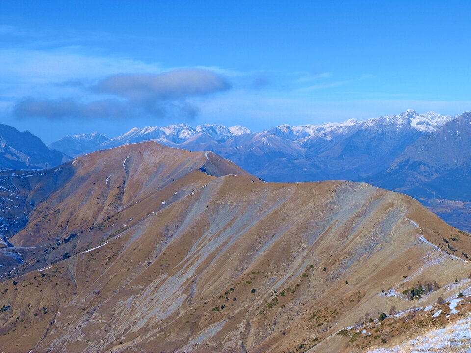 Winter summit alps