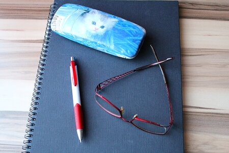 Pen workplace glasses photo