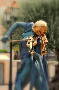 Statue st-tropez woman photo