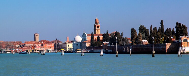 Gondolas boats water photo