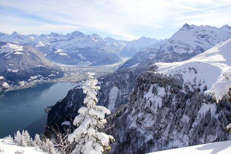 Mountains central switzerland sky photo