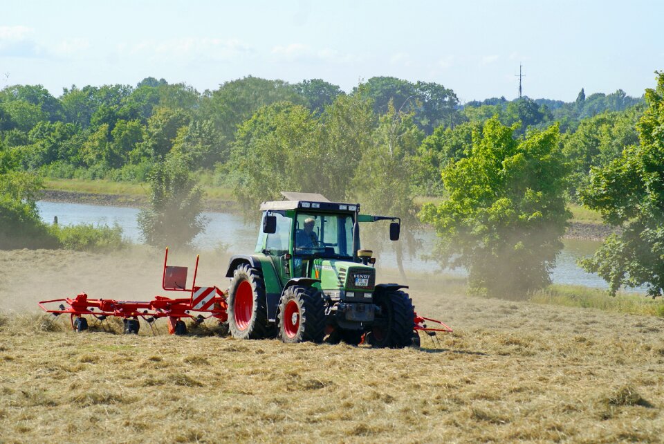 Elbe side canal fendt hay tedders