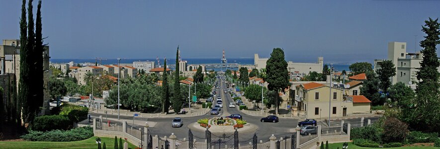 Panorama haifa israel photo