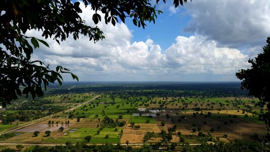 Phnom sampeau view mountain photo