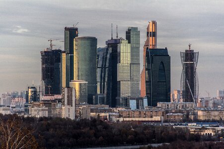 Skyscrapers city tower