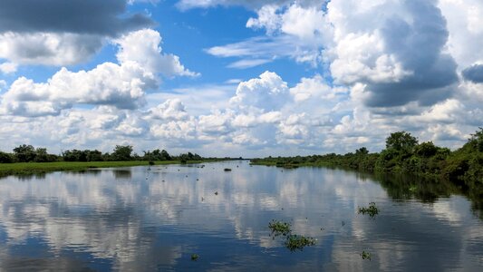 According to battambang river clouds